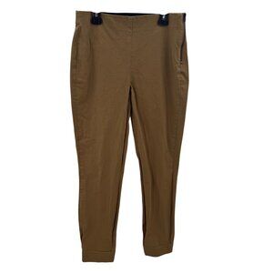 Everlane Olive Stretch Side Button/Zip Closure Pants Womens Size 4 Cotton Blend